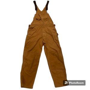 Wolverine canvas bib overalls with upgraded hardware // Large/32
